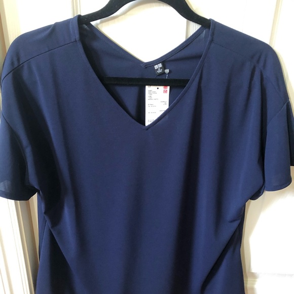 Uniqlo Navy shirt blouse - Picture 1 of 2